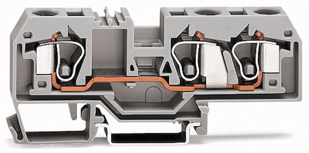 Wago 284-681 3-проводная проходная клемма