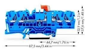 Wago 2002-1874 С центральной маркировкой