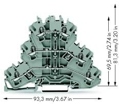 Wago 2002-3211/1000-675 С центральной маркировкой