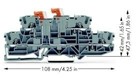 Wago 2002-2951 2-уровневая клемма с размыкателем