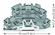 Wago 2002-2647 DSK-Tr, Durchgangsklemme, EG-PE (gru