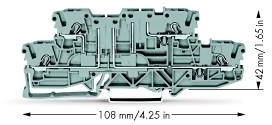 Wago 2002-2961 4L-DSK-DTr Klemme. unten Basis