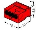 Wago 243-804 Клемма МИКРО;4-проводная;красный; D