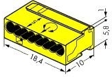 Wago 243-508 Клемма МИКРО;8-проводная;желтый; D 0