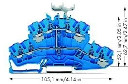 Wago 2002-2439 TOPJOB S 4L-DSK-KL.2,5QMM BLAU