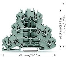 Wago 2002-3211/1000-410 С центральной маркировкой