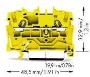 Wago 2002-1206 2-проводная проходная клемма