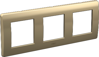 ДКС 75013W Рамка на 2+2+2 модуля (трехместная), белая, RAL9010