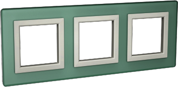 ДКС 4406826 Рамка из натурального стекла, "Avanti", светло-зеленая, 6 модулей