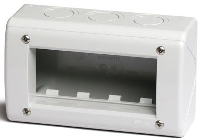 Фото ДКС 54740 Модульная настен коробка для эл-устан изделий VIVA IP40 4мод