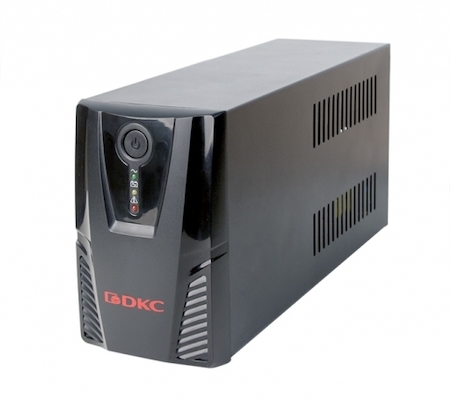 ДКС INFO650IU Линейно-интерактивный ИБП, Info, 650VA/390W, 4xIEC C13, LED, USB, USB +RJ45, 2x7Aч