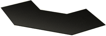 ДКС GKG90060 Крышка на угол 90 горизонтальный 90° осн.600, стеклопластик