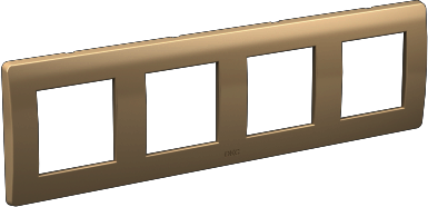 ДКС 75014O Рамка на 2+2+2+2 модуля (четырехместная), слоновая кость, RAL9001
