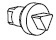 ДКС R5CE213 Личинка замка, для малой ручки, под ключ треугольного профиля 7мм