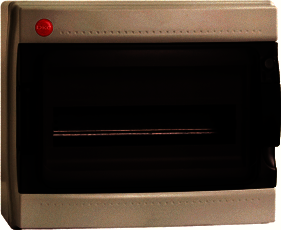 ДКС 85612 Щиток настен. с дверцей 12 мод., IP65, серый