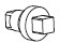 ДКС R5CE212 Личинка замка, для малой ручки, под ключ квадратного профиля 8мм