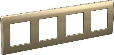 ДКС 75014W Рамка на 2+2+2+2 модуля (четырехместная), белая, RAL9010