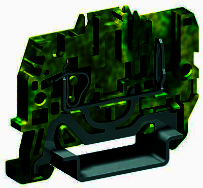 ДКС ZHVT500 Пружинная клемма заземления со штыревым контактом. Желто-зеленая. 2,5 кв. мм.