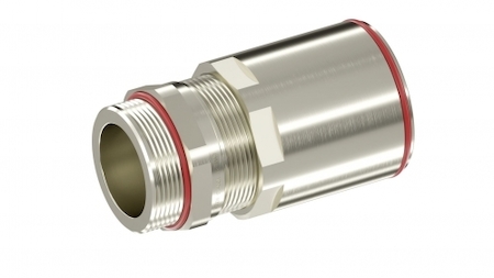ДКС 6018ANR20BKM2SB Взрывозащищенный кабельный ввод ANR под небронированный кабель в гладкой стальной трубе M20х1,5 D5,5-13мм. Никелированная латунь. IP66/68