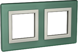 ДКС 4406824 Рамка из натурального стекла, "Avanti", светло-зеленая, 4 модуля