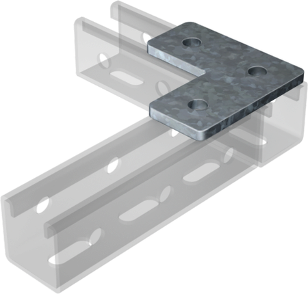 ДКС IBMD1021C Пластина соединительная L-обр., длина 90х90 мм, 3отв., INOX 304