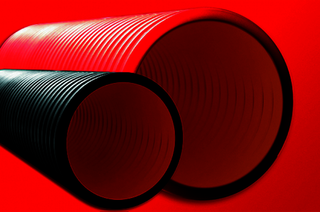 ДКС 160916-6K57 Двустенная труба ПНД жесткая для кабельной канализации д.160мм, SN6, 5,70м, цвет красный