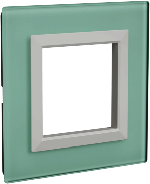 ДКС 4406822 Рамка из натурального стекла, "Avanti", светло-зеленая, 2 модуля