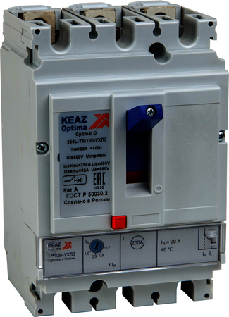 КЭАЗ 291431 Выключатель автоматический OptiMat D250N-TM125-УХЛ3
