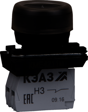 248243 Кнопка КМЕ4211м-черный-1но+1нз-цилиндр-IP65-КЭАЗ 
