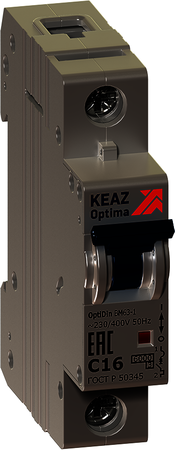 КЭАЗ 280239 Выключатель автоматический модульный OptiDin BM63-1B13-УХЛ3-РЕГ