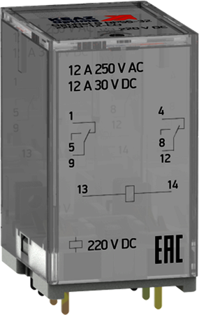 КЭАЗ 281068 Реле промежуточное OptiRel G RP55-32-120-12-CO/TI