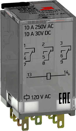 КЭАЗ 281088 Реле промежуточное OptiRel G RP55-33-240-10-CO/L