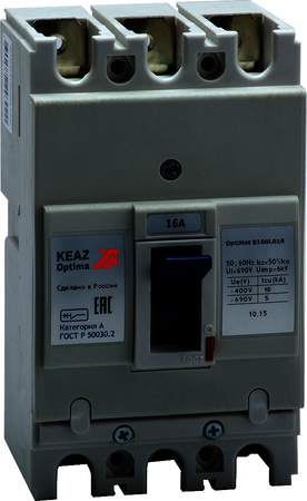 КЭАЗ 273882 Выключатель автоматический OptiMat E100L016-ОМ4-РЕГ