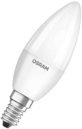 Osram 4058075134171 Светодиодная лампа LED STAR ClassicB 6,5W (замена 60Вт),теплый белый свет, матовая колба, Е14