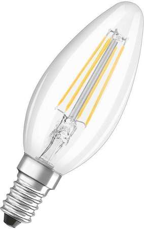 Osram 4058075116672 Светодиодная  филаментная лампа LED STAR ClassicB 5W (замена 60Вт),теплый белый свет, прозрачная кол
