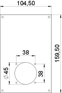 OBO Bettermann Накладка блока питания VH для монтажа устройств 166х105мм VHF-P12 OBO 6109856