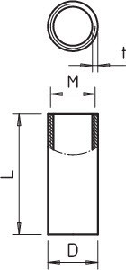 OBO Bettermann Муфта соединительная гальваническое цинк. M50х1.5 SVM50W G OBO 2046880