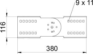 OBO Bettermann Соединитель шарнирный 110х380 WRGV 110 VA4571 OBO 6091343