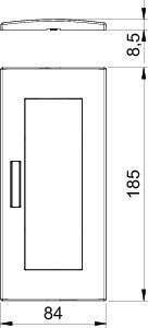 OBO Bettermann Рамка 3-м Modul45 84х185мм горизонт. с полем для маркировки AR45-BF3 SWGR черн. OBO 6119384