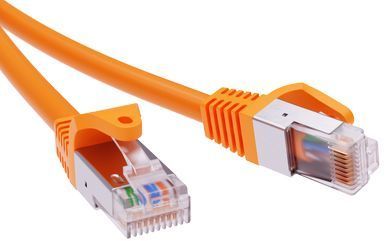 ДКС RN6AFU4500OR Патч-корд экранированный CAT6A F/UTP 4х2, LSZH, оранжевый, 10.0м