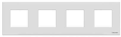 Рамка 4-м Zenit базовая с суппортом бел. ABB 2CLA227410N1101