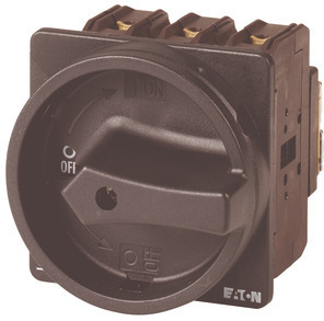 Выключатель нагрузки 3P+N 63А запираемый перед. креп. P3-63/EA/SVB-SW/N черн. ручка EATON 012771