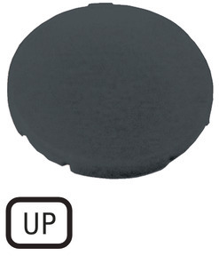 Шильдик кнопочный плоский "UP" M22-XD-S-GB3 черн. EATON 218199