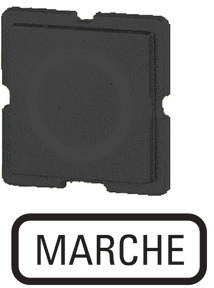 Шильдик "MARCHE" 321TQ25 черн. EATON 091563