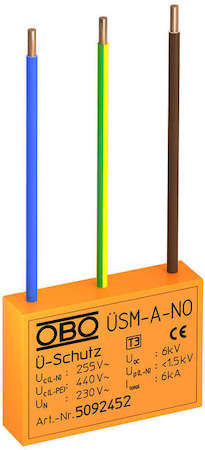 OBO Bettermann Устройство защиты от импульсных перенапр. УЗИП для силовых сетей (Класс III) USM-A-NO OBO 5092452