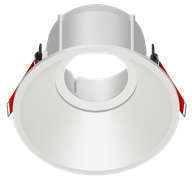 Рамка для модульного светильника FLEX 50 07 круглая встраив. утопленная 110х48 RAL 9010 поворотная VARTON V1-R0-00435-10012-2000000