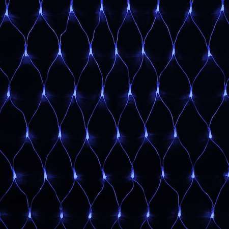 Гирлянда "Сеть" 2х1.5м свечение с динамикой 288LED син. 230В провод прозр. Neon-Night 215-043