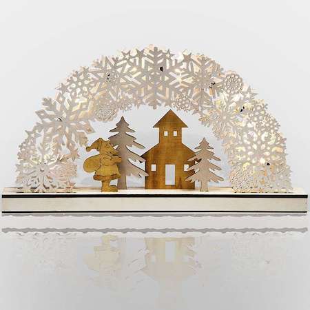 Фигура деревянная с подсветкой "Рождественская сказка" 44.5х6х24см Neon-Night 504-021
