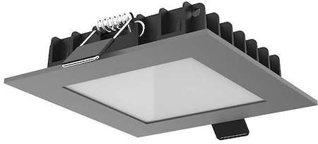 Светильник светодиодный Downlight 110х110х25 12Вт 3000К IP44 встроен. квадратный RAL7045 сер. мат. VARTON V1-R0-H0354-10000-4401230