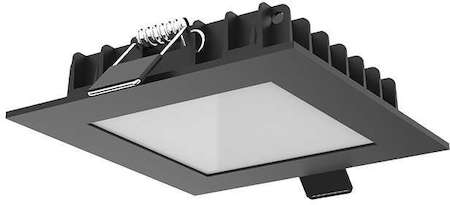 Светильник светодиодный Downlight 110х110х25 12Вт 3000К IP44 встроен. квадратный RAL9005 черн. мат. VARTON V1-R0-T0354-10000-4401230